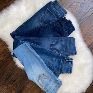 Hollister jeans and American eagle jeans bundle